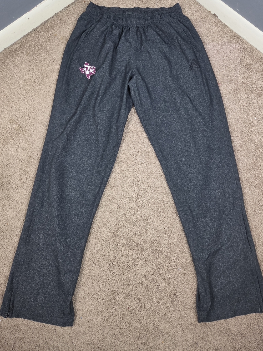 Adidas Kids Gray Texas A&M Logo Sweatpants